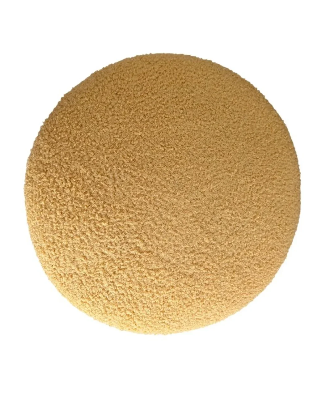 Mushroom-Shaped Storage Ottoman/Foot Stool With Soft Plush Cover - Yellow